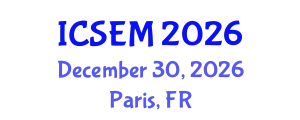 International Conference on Statistics, Econometrics and Mathematics (ICSEM) December 30, 2026 - Paris, France