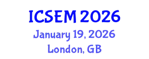 International Conference on Statistics, Econometrics and Mathematics (ICSEM) January 19, 2026 - London, United Kingdom