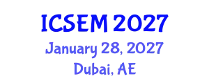 International Conference on Statistics, Econometrics and Mathematics (ICSEM) January 28, 2027 - Dubai, United Arab Emirates