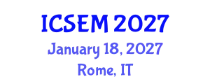 International Conference on Statistics, Econometrics and Mathematics (ICSEM) January 18, 2027 - Rome, Italy