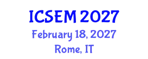 International Conference on Statistics, Econometrics and Mathematics (ICSEM) February 18, 2027 - Rome, Italy
