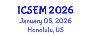 International Conference on Statistics, Econometrics and Mathematics (ICSEM) January 05, 2026 - Honolulu, United States