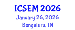 International Conference on Statistics, Econometrics and Mathematics (ICSEM) January 26, 2026 - Bengaluru, India