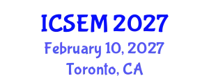 International Conference on Statistics, Econometrics and Mathematics (ICSEM) February 10, 2027 - Toronto, Canada