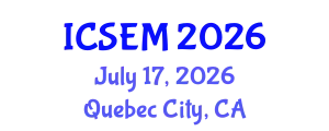 International Conference on Statistics, Econometrics and Mathematics (ICSEM) July 17, 2026 - Quebec City, Canada