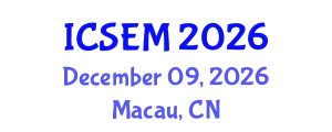 International Conference on Statistics, Econometrics and Mathematics (ICSEM) December 09, 2026 - Macau, China