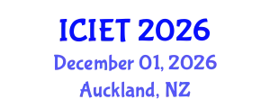 International Conference on Innovation and Educational Transformation (ICIET) December 01, 2026 - Auckland, New Zealand