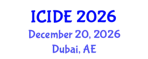 International Conference on Industrial Design Engineering (ICIDE) December 20, 2026 - Dubai, United Arab Emirates