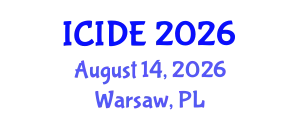 International Conference on Industrial Design Engineering (ICIDE) August 14, 2026 - Warsaw, Poland