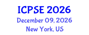 International Conference on Pharmaceutical Science and Engineering (ICPSE) December 09, 2026 - New York, United States