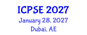 International Conference on Pharmaceutical Science and Engineering (ICPSE) January 28, 2027 - Dubai, United Arab Emirates