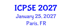 International Conference on Pharmaceutical Science and Engineering (ICPSE) January 25, 2027 - Paris, France
