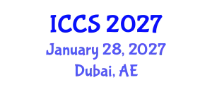 International Conference on Complex Systems (ICCS) January 28, 2027 - Dubai, United Arab Emirates