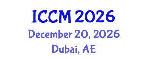 International Conference on Composite Materials (ICCM) December 20, 2026 - Dubai, United Arab Emirates
