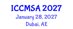 International Conference on Computational Modeling, Simulation and Analysis (ICCMSA) January 28, 2027 - Dubai, United Arab Emirates