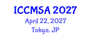 International Conference on Computational Modeling, Simulation and Analysis (ICCMSA) April 22, 2027 - Tokyo, Japan