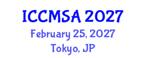 International Conference on Computational Modeling, Simulation and Analysis (ICCMSA) February 25, 2027 - Tokyo, Japan