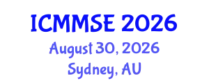 International Conference on Metallurgy, Materials Science and Engineering (ICMMSE) August 30, 2026 - Sydney, Australia