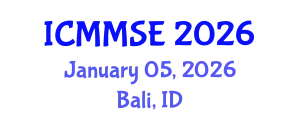 International Conference on Metallurgy, Materials Science and Engineering (ICMMSE) January 05, 2026 - Bali, Indonesia