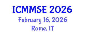 International Conference on Metallurgy, Materials Science and Engineering (ICMMSE) February 16, 2026 - Rome, Italy