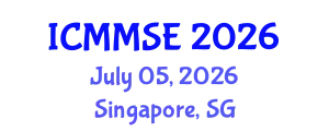 International Conference on Metallurgy, Materials Science and Engineering (ICMMSE) July 05, 2026 - Singapore, Singapore