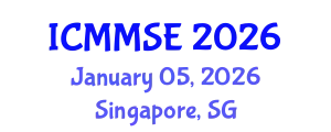 International Conference on Metallurgy, Materials Science and Engineering (ICMMSE) January 05, 2026 - Singapore, Singapore