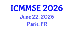 International Conference on Metallurgy, Materials Science and Engineering (ICMMSE) June 22, 2026 - Paris, France
