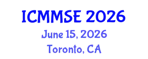 International Conference on Metallurgy, Materials Science and Engineering (ICMMSE) June 15, 2026 - Toronto, Canada