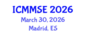 International Conference on Metallurgy, Materials Science and Engineering (ICMMSE) March 30, 2026 - Madrid, Spain