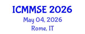 International Conference on Metallurgy, Materials Science and Engineering (ICMMSE) May 04, 2026 - Rome, Italy