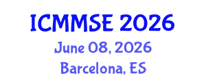 International Conference on Metallurgy, Materials Science and Engineering (ICMMSE) June 08, 2026 - Barcelona, Spain