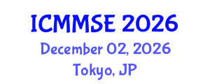 International Conference on Metallurgy, Materials Science and Engineering (ICMMSE) December 02, 2026 - Tokyo, Japan