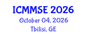 International Conference on Metallurgy, Materials Science and Engineering (ICMMSE) October 04, 2026 - Tbilisi, Georgia