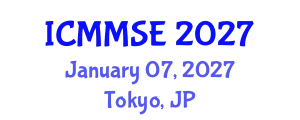 International Conference on Metallurgy, Materials Science and Engineering (ICMMSE) January 07, 2027 - Tokyo, Japan