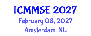 International Conference on Metallurgy, Materials Science and Engineering (ICMMSE) February 08, 2027 - Amsterdam, Netherlands