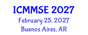 International Conference on Metallurgy, Materials Science and Engineering (ICMMSE) February 25, 2027 - Buenos Aires, Argentina
