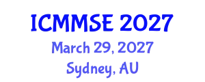 International Conference on Metallurgy, Materials Science and Engineering (ICMMSE) March 29, 2027 - Sydney, Australia