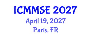 International Conference on Metallurgy, Materials Science and Engineering (ICMMSE) April 19, 2027 - Paris, France