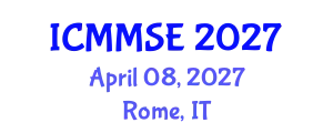International Conference on Metallurgy, Materials Science and Engineering (ICMMSE) April 08, 2027 - Rome, Italy