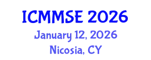 International Conference on Metallurgy, Materials Science and Engineering (ICMMSE) January 12, 2026 - Nicosia, Cyprus