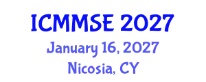 International Conference on Metallurgy, Materials Science and Engineering (ICMMSE) January 16, 2027 - Nicosia, Cyprus