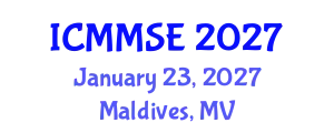 International Conference on Metallurgy, Materials Science and Engineering (ICMMSE) January 23, 2027 - Maldives, Maldives
