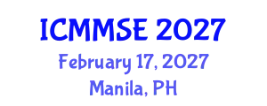 International Conference on Metallurgy, Materials Science and Engineering (ICMMSE) February 17, 2027 - Manila, Philippines