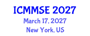 International Conference on Metallurgy, Materials Science and Engineering (ICMMSE) March 17, 2027 - New York, United States