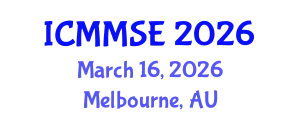 International Conference on Metallurgy, Materials Science and Engineering (ICMMSE) March 16, 2026 - Melbourne, Australia