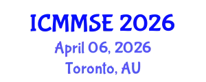 International Conference on Metallurgy, Materials Science and Engineering (ICMMSE) April 06, 2026 - Toronto, Australia
