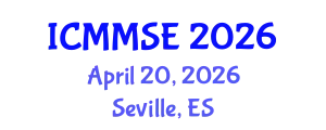 International Conference on Metallurgy, Materials Science and Engineering (ICMMSE) April 20, 2026 - Seville, Spain