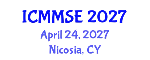 International Conference on Metallurgy, Materials Science and Engineering (ICMMSE) April 24, 2027 - Nicosia, Cyprus