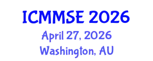 International Conference on Metallurgy, Materials Science and Engineering (ICMMSE) April 27, 2026 - Washington, Australia