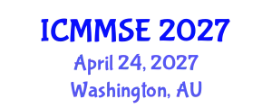 International Conference on Metallurgy, Materials Science and Engineering (ICMMSE) April 24, 2027 - Washington, Australia